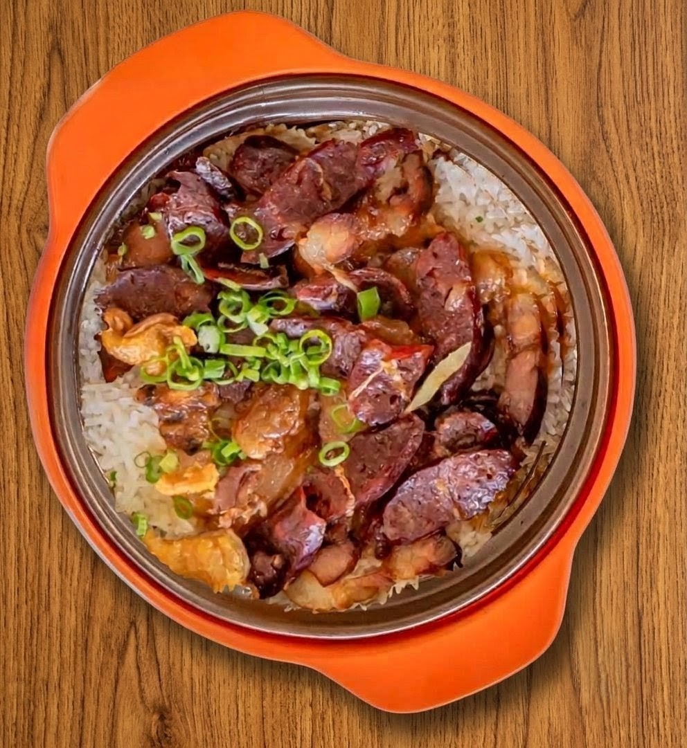 Pork Ribs, Preserved Meat Clay Pot Rice